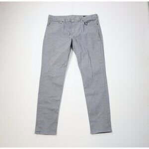 Bonobos Mens Size 38x34 Faded Slim Fit Tapered Leg Stretch Denim Jeans Gray